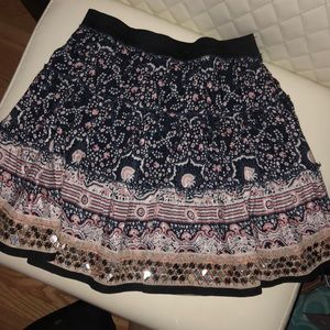 Free People XS skirt with mirrored detail